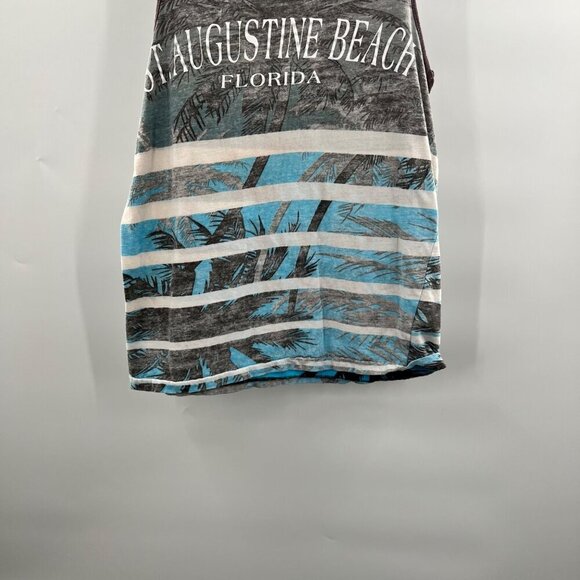 U.S. Apparel Men's St. Augustine Beach Tank Top Gray/Multi Size Small - Picture 7 of 9